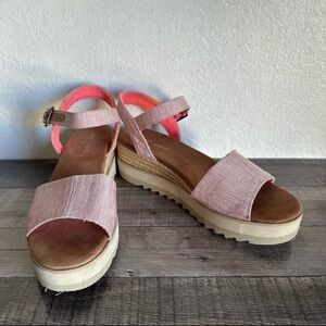TOMS Women's Diana Platform Espadrille Wedge Sandals in Women’s US Size 12